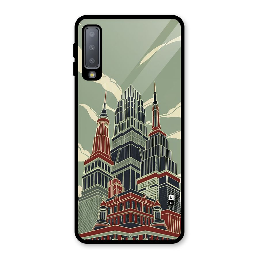 Edo Arc Glass Back Case for Galaxy A7 (2018)