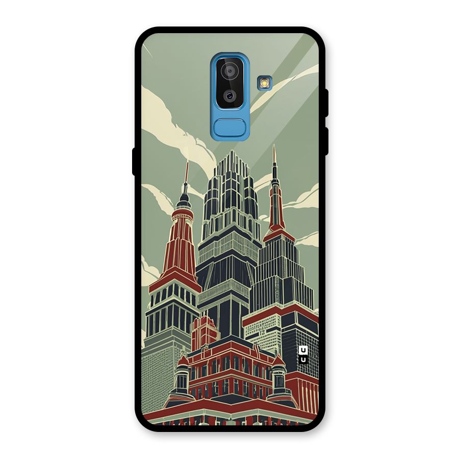 Edo Arc Glass Back Case for Galaxy J8
