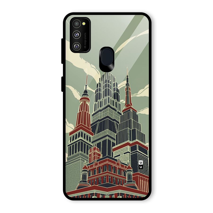 Edo Arc Glass Back Case for Galaxy M30s