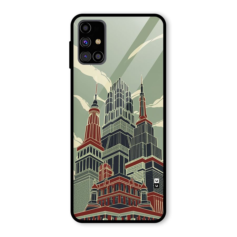 Edo Arc Glass Back Case for Galaxy M31s