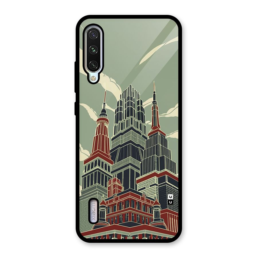 Edo Arc Glass Back Case for Mi A3