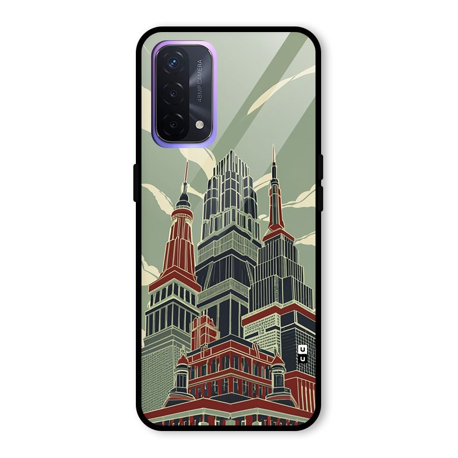 Edo Arc Glass Back Case for Oppo A74 5G