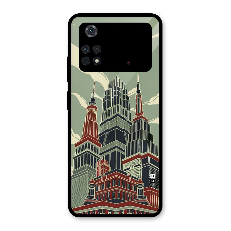 Edo Arc Glass Back Case for Poco M4 Pro 4G