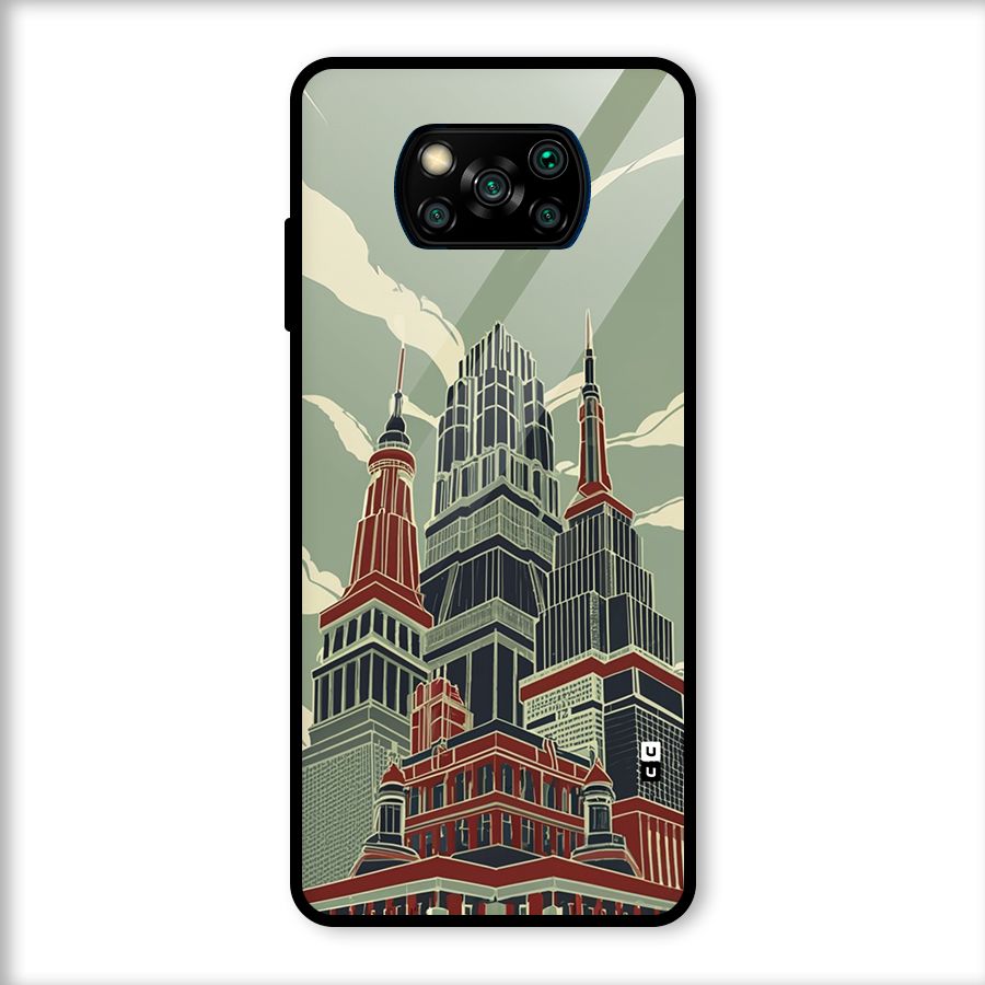 Edo Arc Glass Back Case for Poco X3