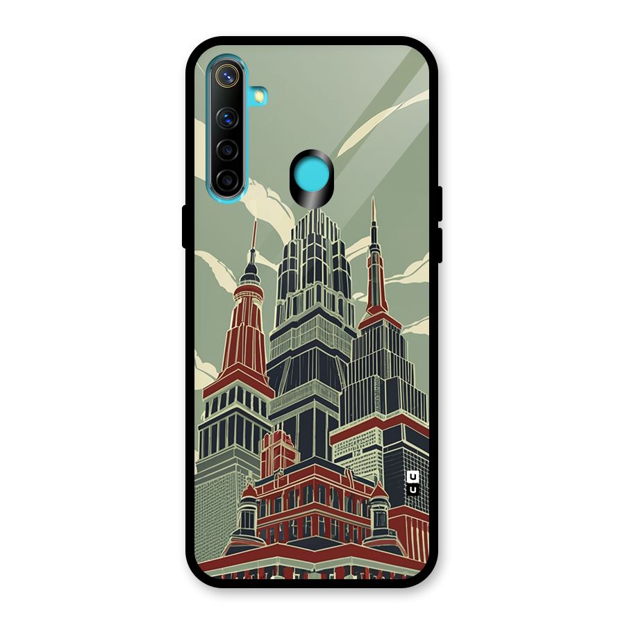 Edo Arc Glass Back Case for Realme 5i