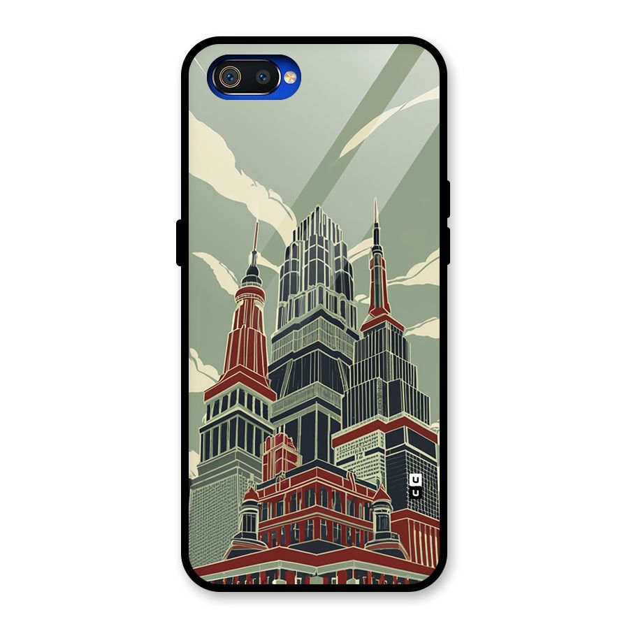 Edo Arc Glass Back Case for Realme C2