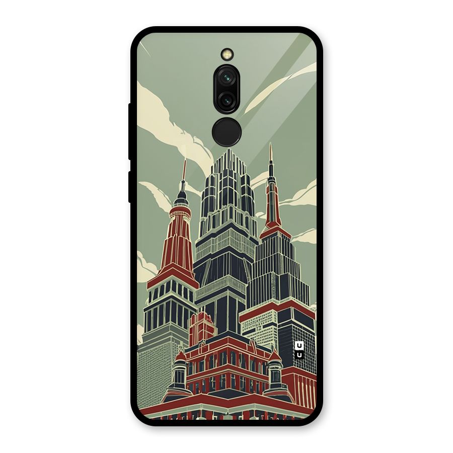 Edo Arc Glass Back Case for Redmi 8