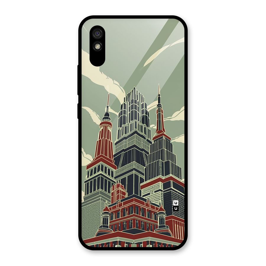 Edo Arc Glass Back Case for Redmi 9A