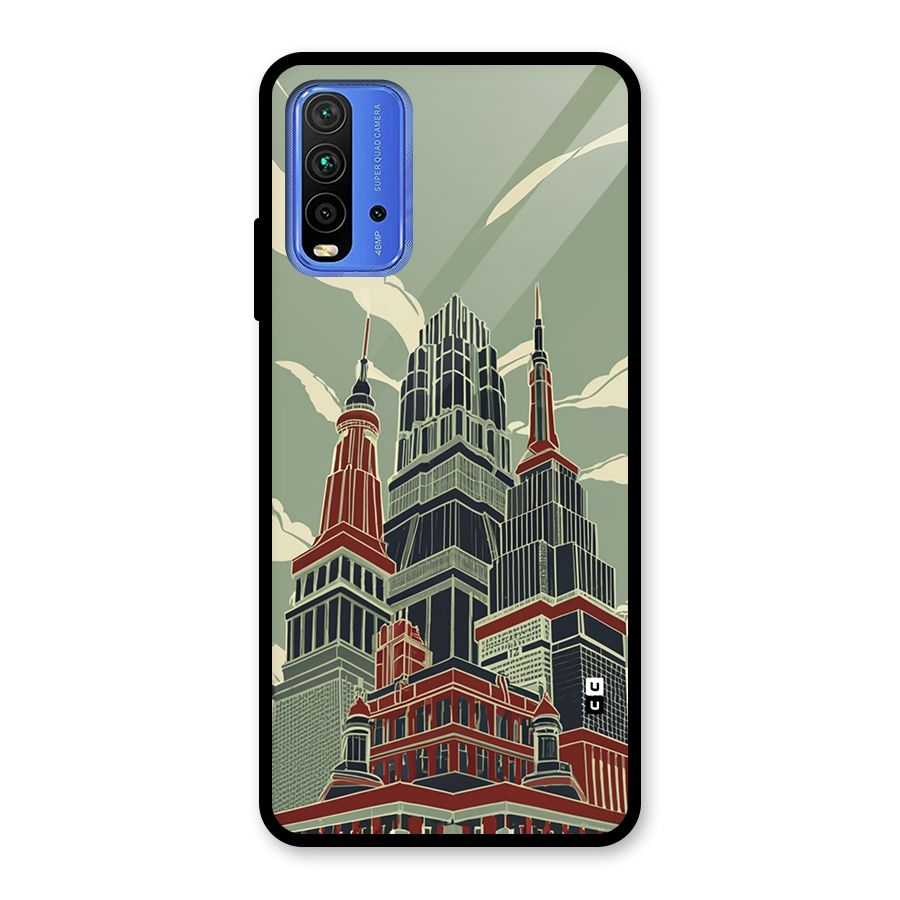 Edo Arc Glass Back Case for Redmi 9 Power