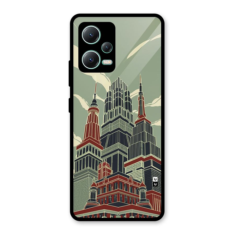 Edo Arc Glass Back Case for Redmi Note 12 5G
