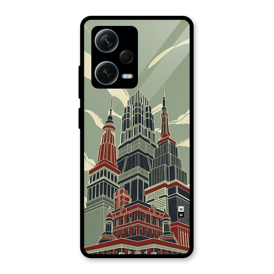 Edo Arc Glass Back Case for Redmi Note 12 Pro Plus 5G