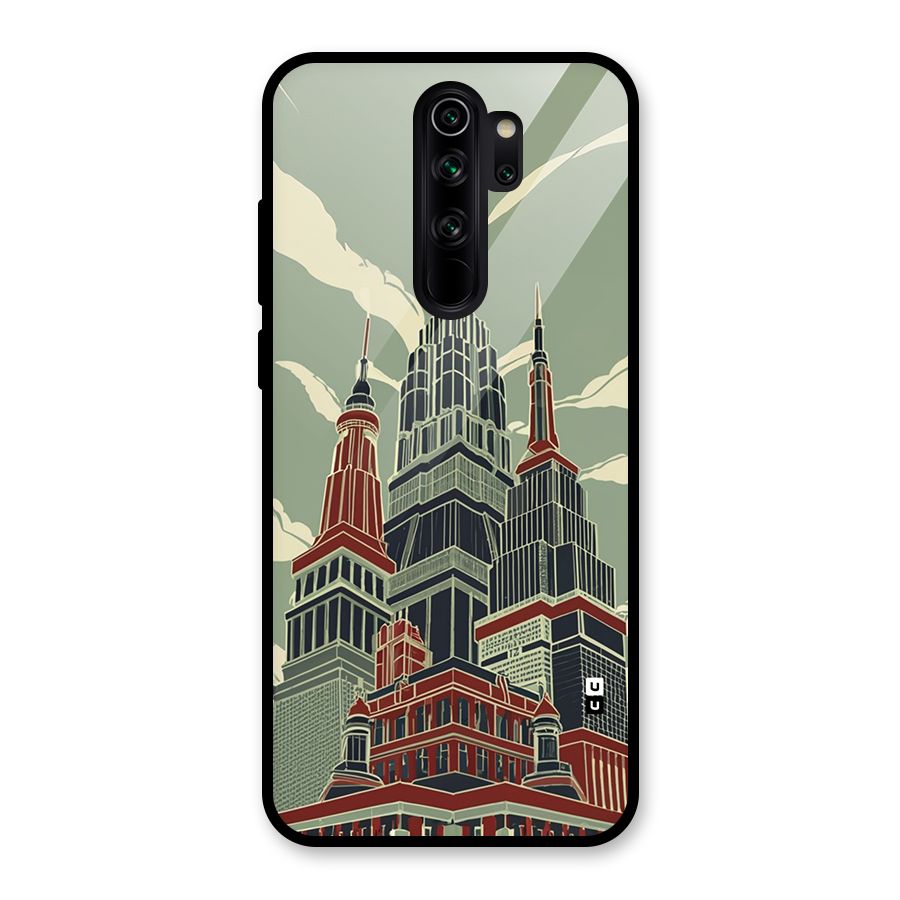 Edo Arc Glass Back Case for Redmi Note 8 Pro