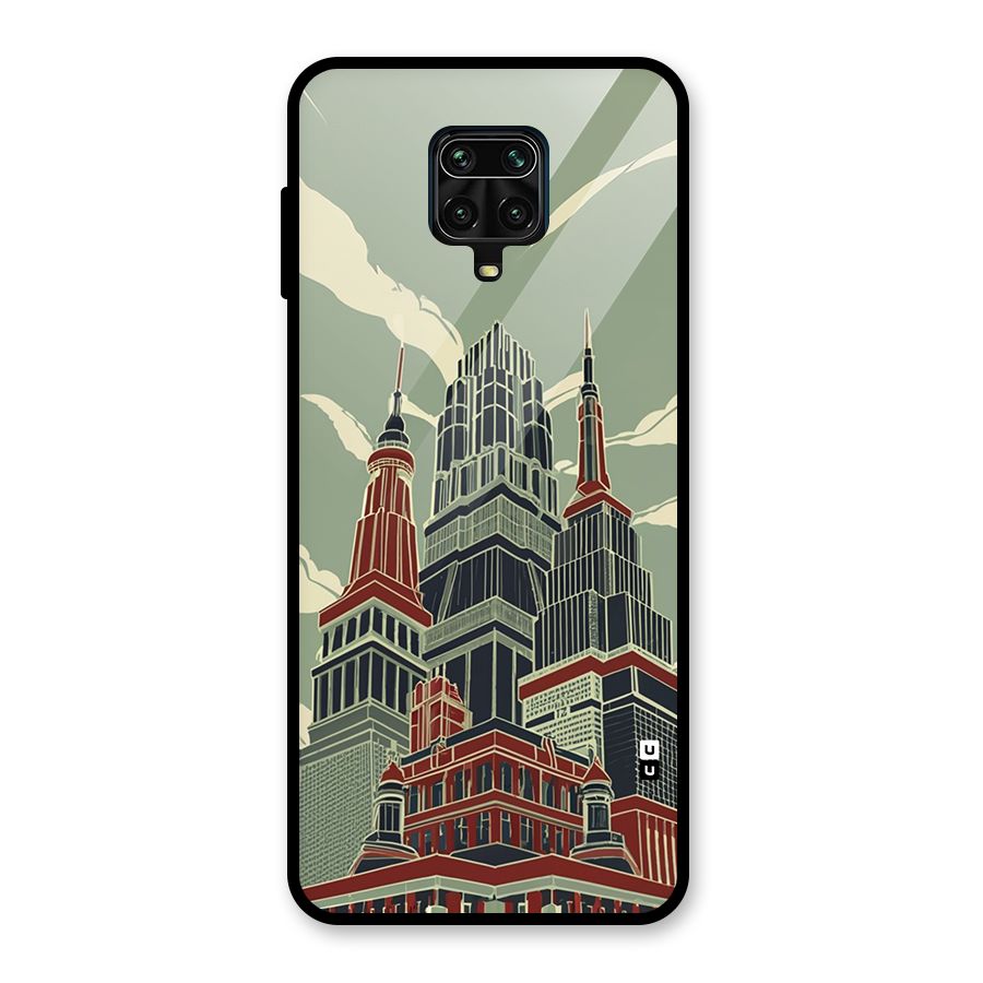 Edo Arc Glass Back Case for Redmi Note 9 Pro