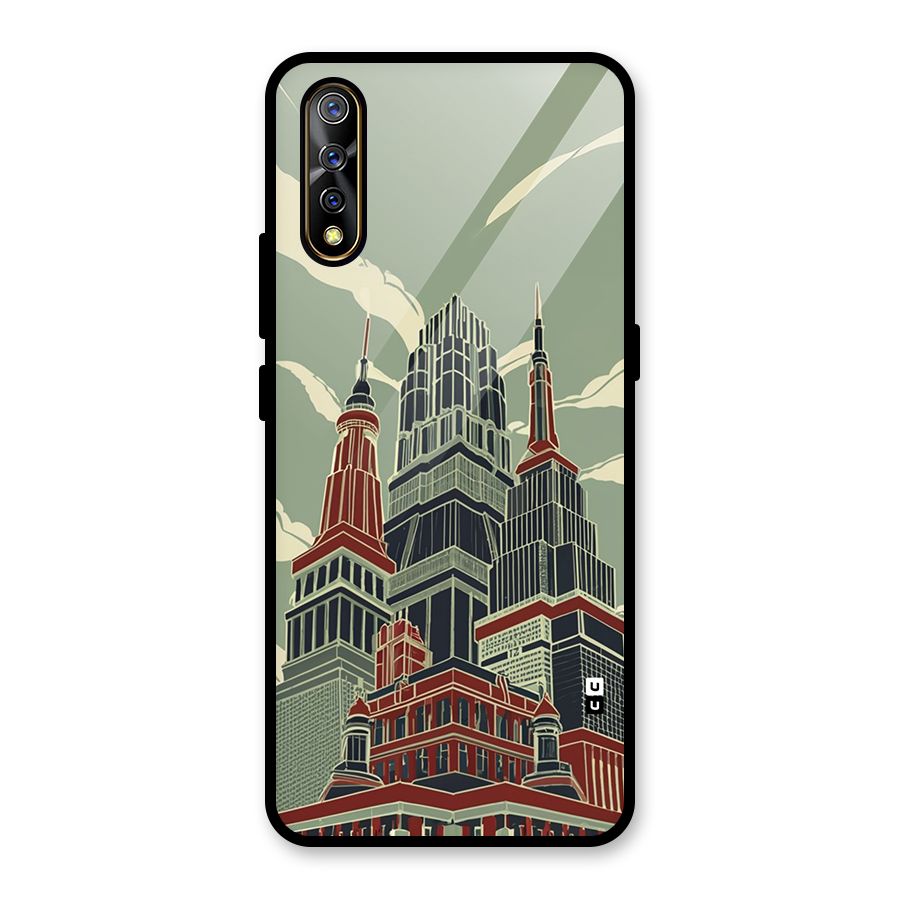 Edo Arc Glass Back Case for Vivo S1