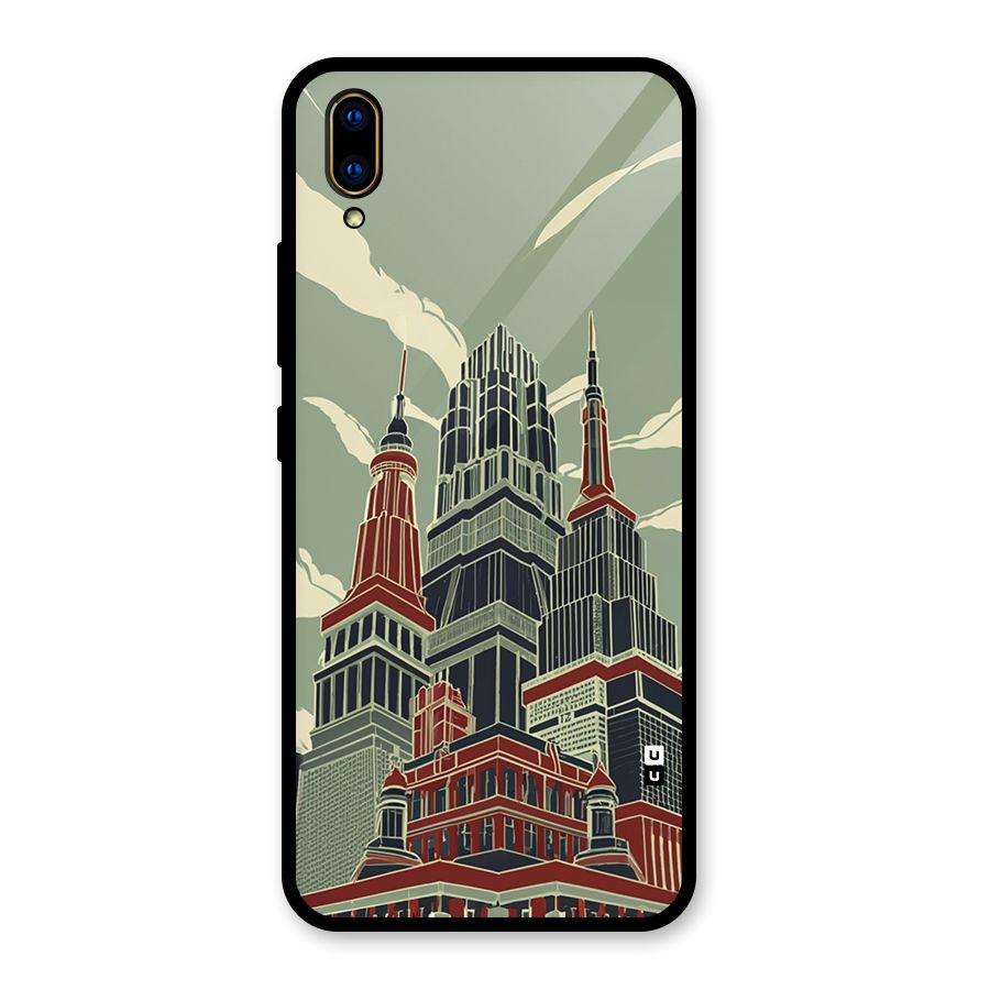 Edo Arc Glass Back Case for Vivo V11 Pro