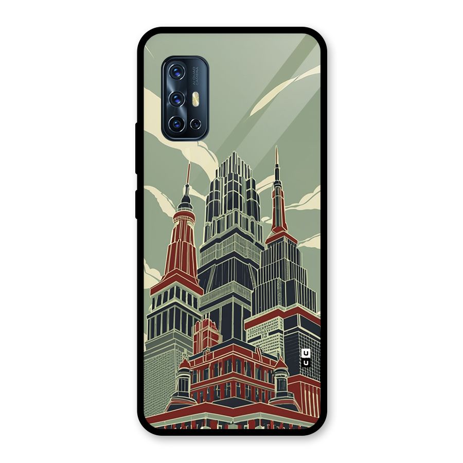 Edo Arc Glass Back Case for Vivo V17