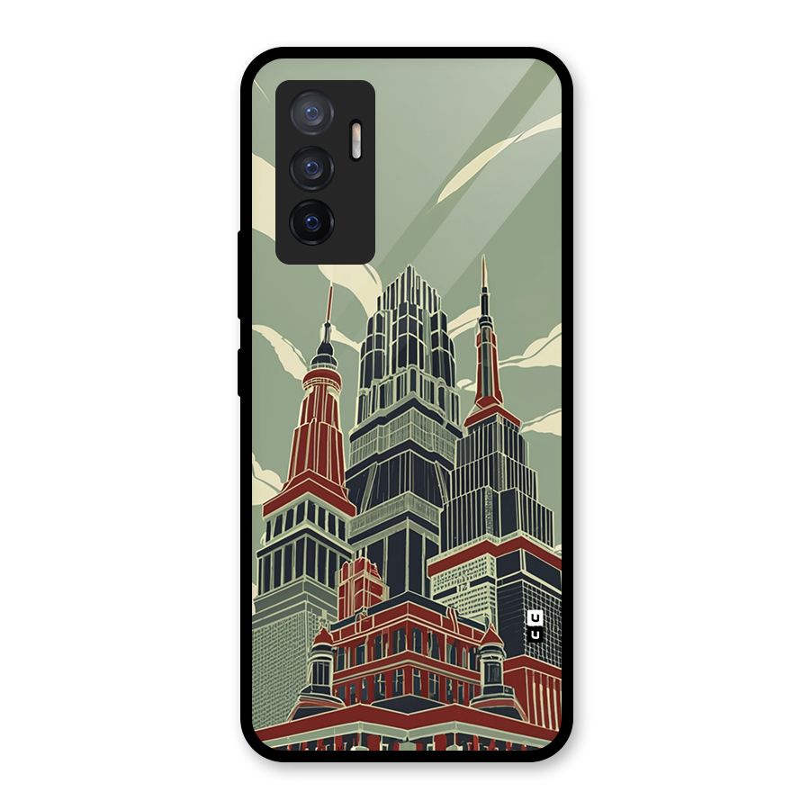 Edo Arc Glass Back Case for Vivo V23e