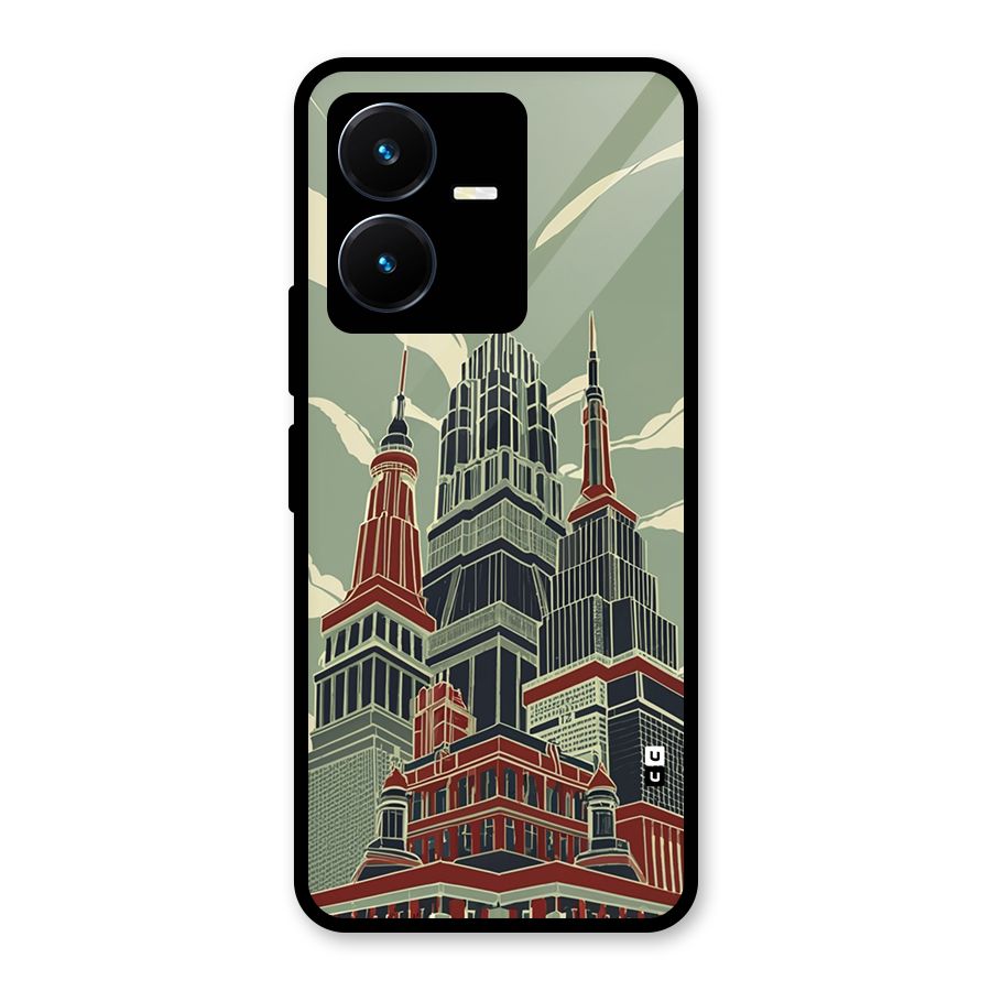 Edo Arc Glass Back Case for Vivo Y22