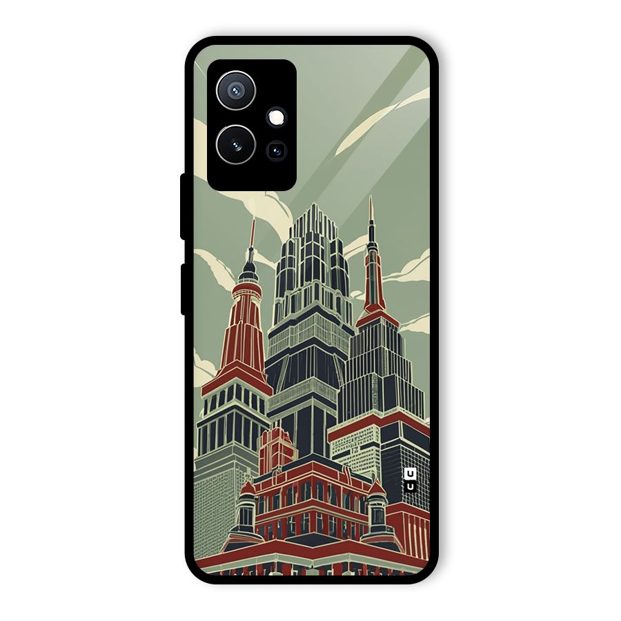 Edo Arc Glass Back Case for Vivo Y75 5G