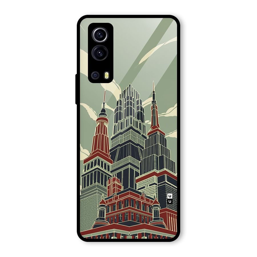 Edo Arc Glass Back Case for Vivo iQOO Z3
