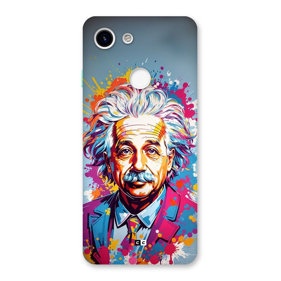 Einstein illustration Back Case for Google Pixel 3