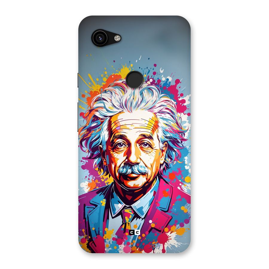 Einstein illustration Back Case for Google Pixel 3a XL