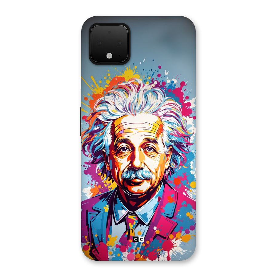 Einstein illustration Back Case for Google Pixel 4 XL