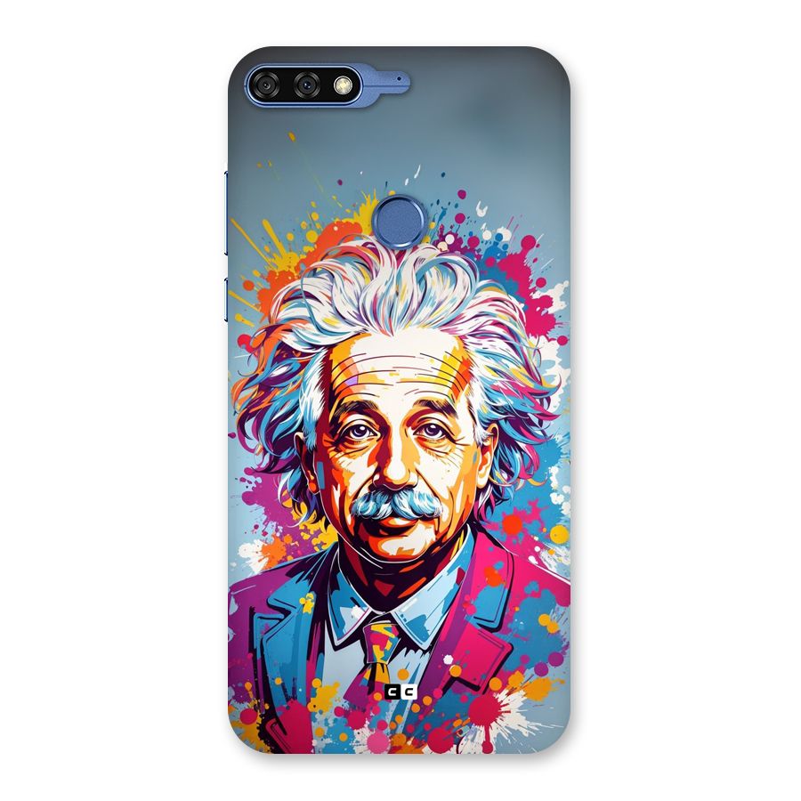 Einstein illustration Back Case for Honor 7C