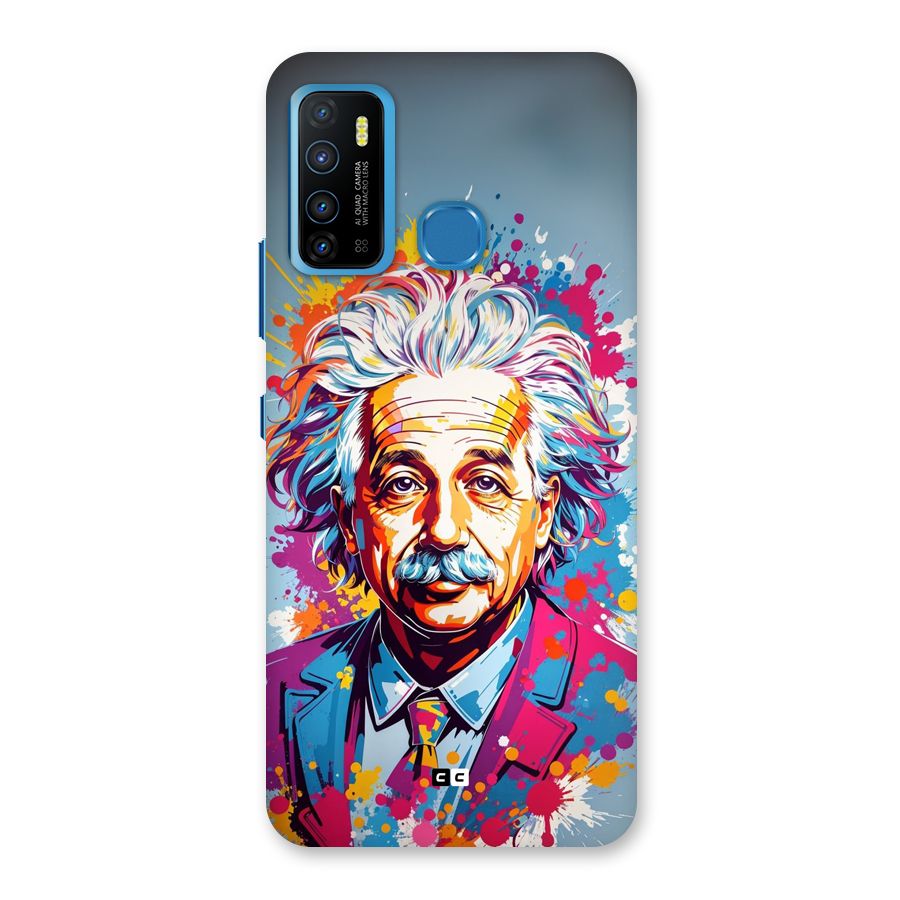 Einstein illustration Back Case for Infinix Hot 9