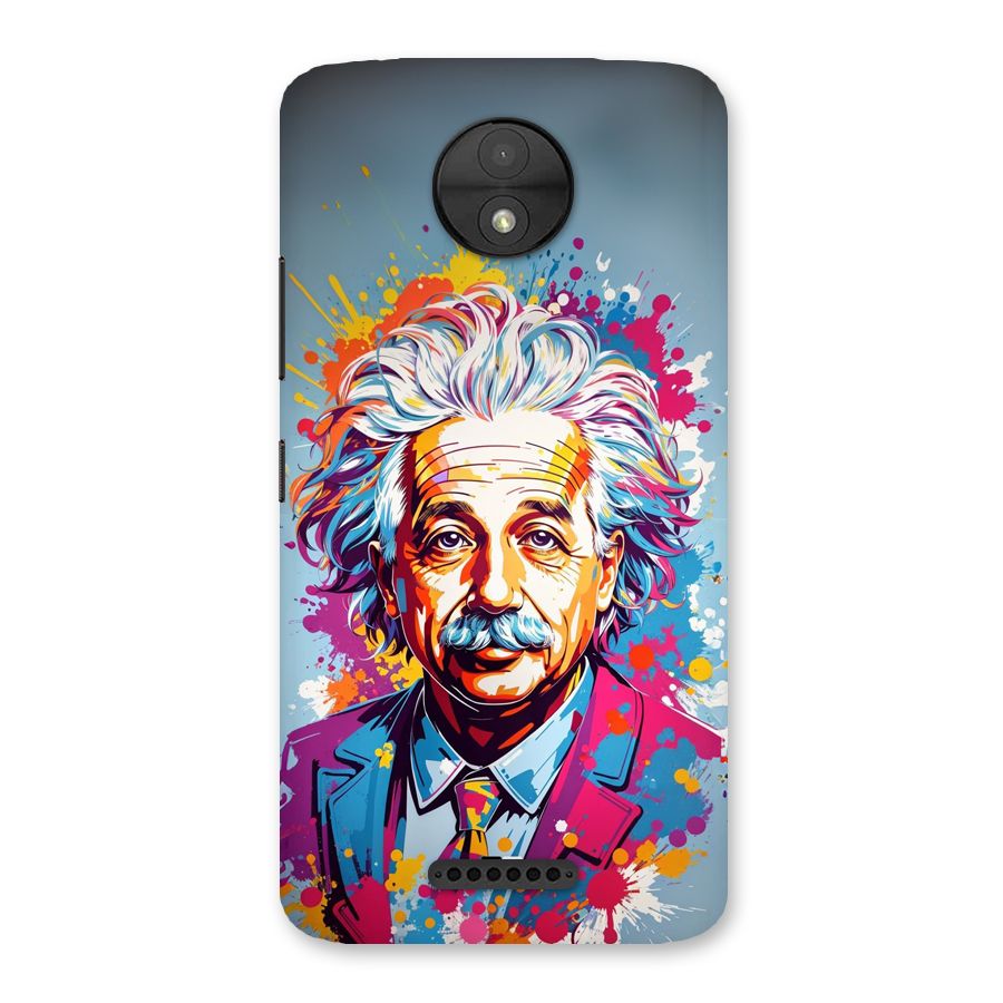 Einstein illustration Back Case for Moto C