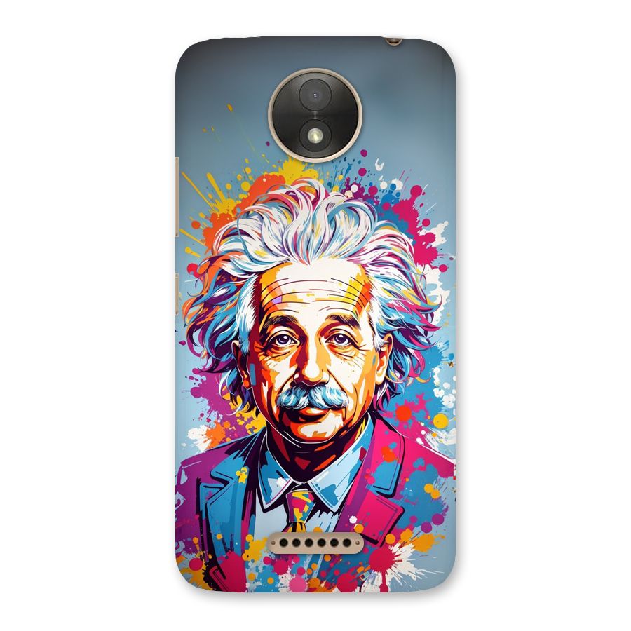 Einstein illustration Back Case for Moto C Plus