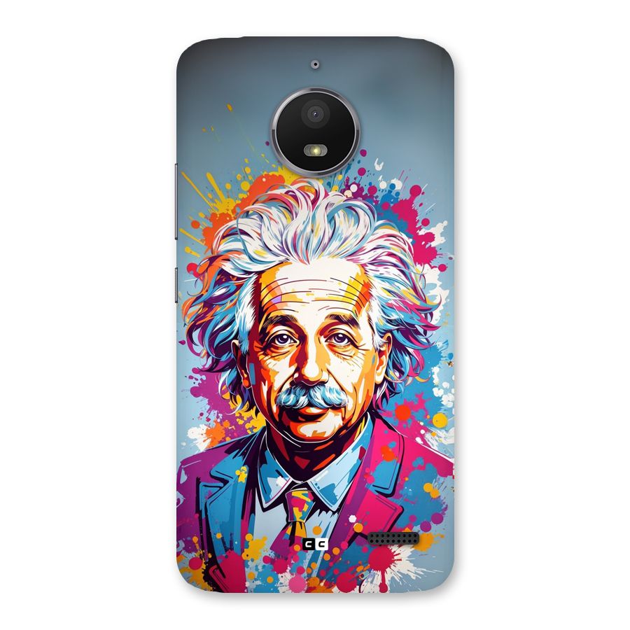 Einstein illustration Back Case for Moto E4