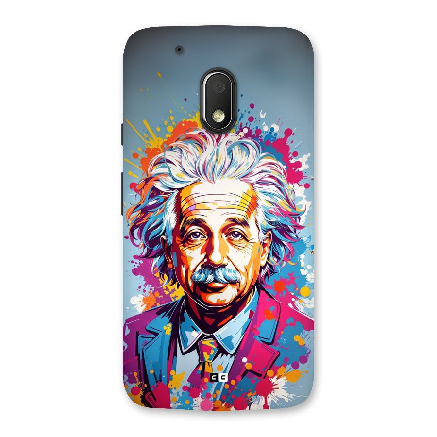 Einstein illustration Back Case for Moto G4 Play