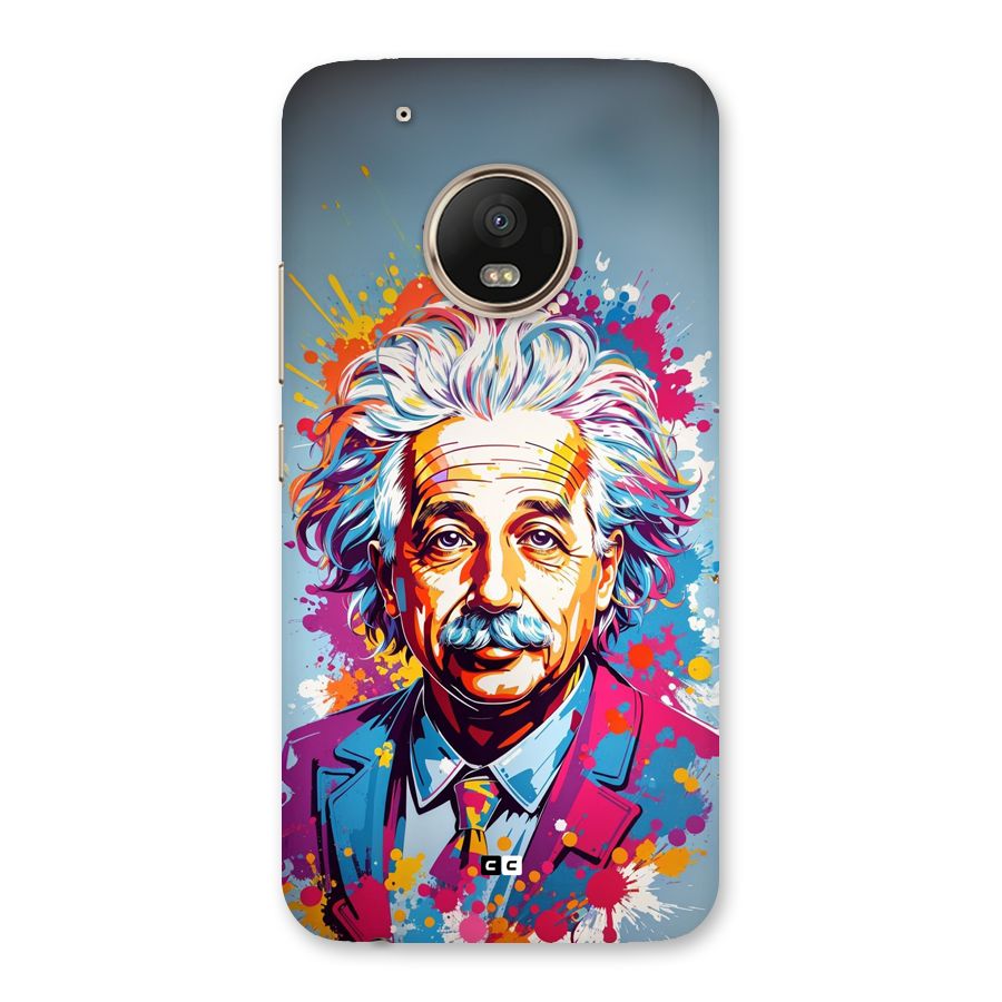 Einstein illustration Back Case for Moto G5 Plus