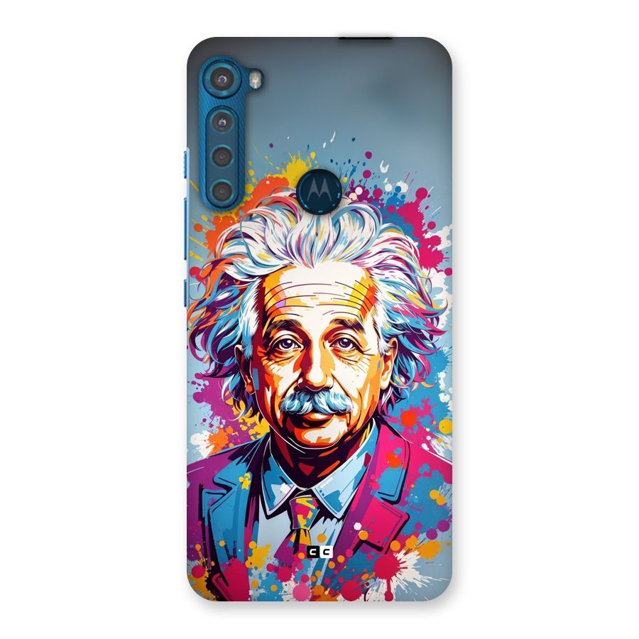 Einstein illustration Back Case for Motorola One Fusion Plus