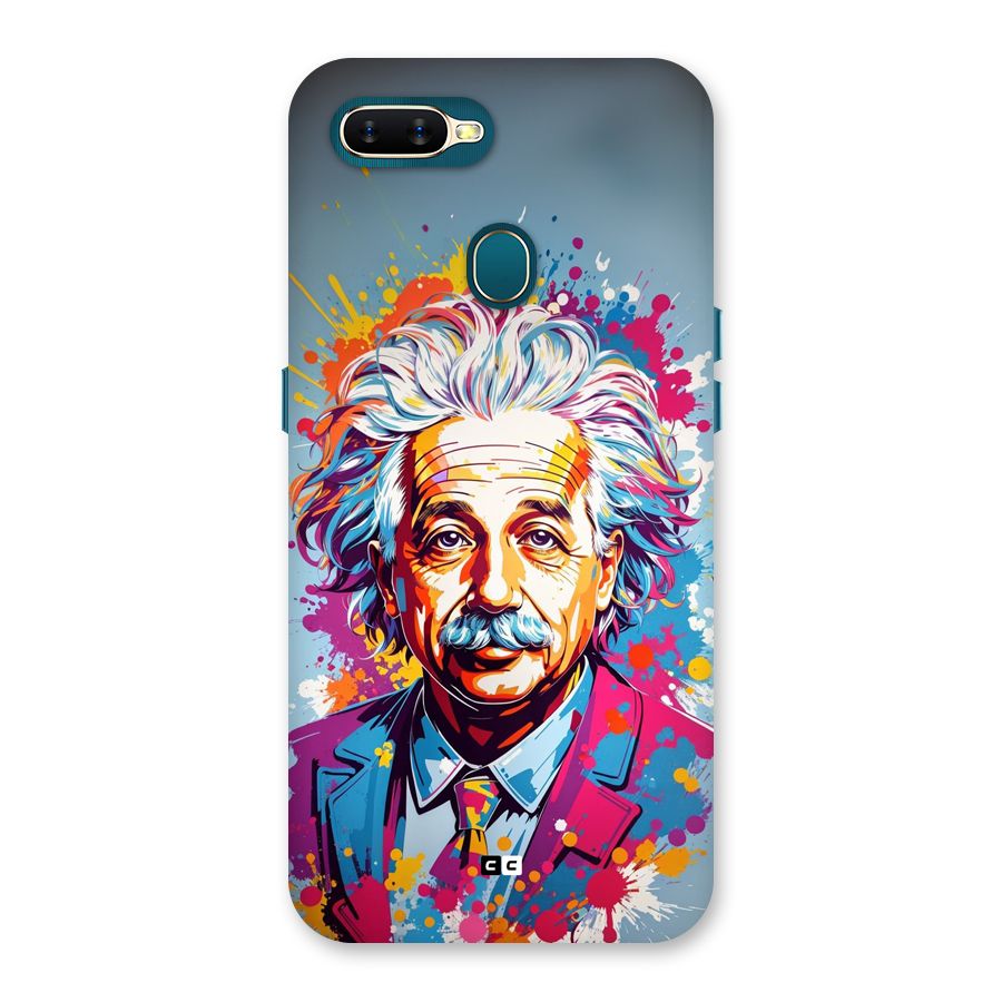 Einstein illustration Back Case for Oppo A12