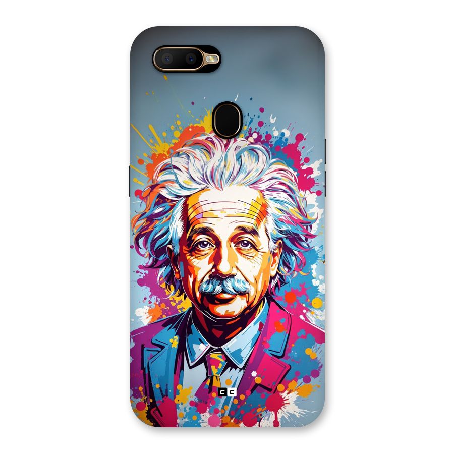Einstein illustration Back Case for Oppo A5s