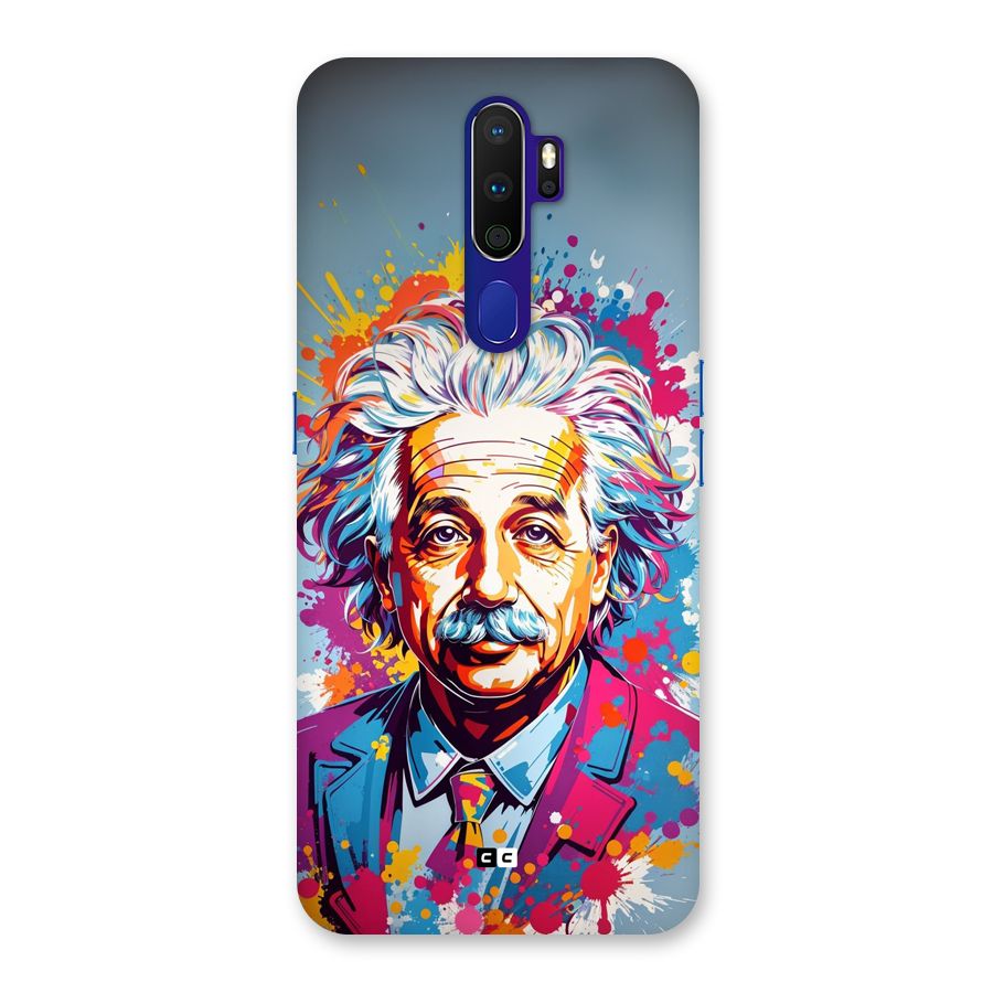 Einstein illustration Back Case for Oppo A9 (2020)