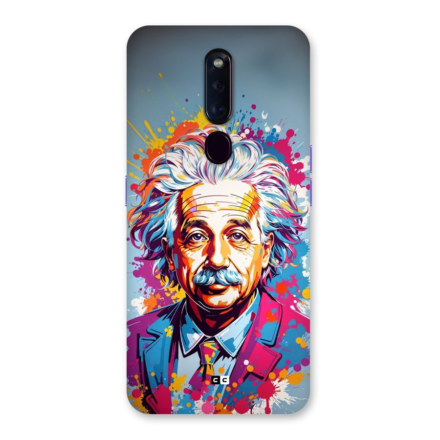 Einstein illustration Back Case for Oppo F11 Pro