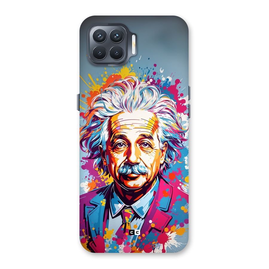 Einstein illustration Back Case for Oppo F17 Pro