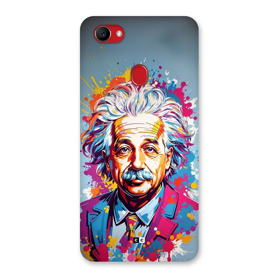 Einstein illustration Back Case for Oppo F7