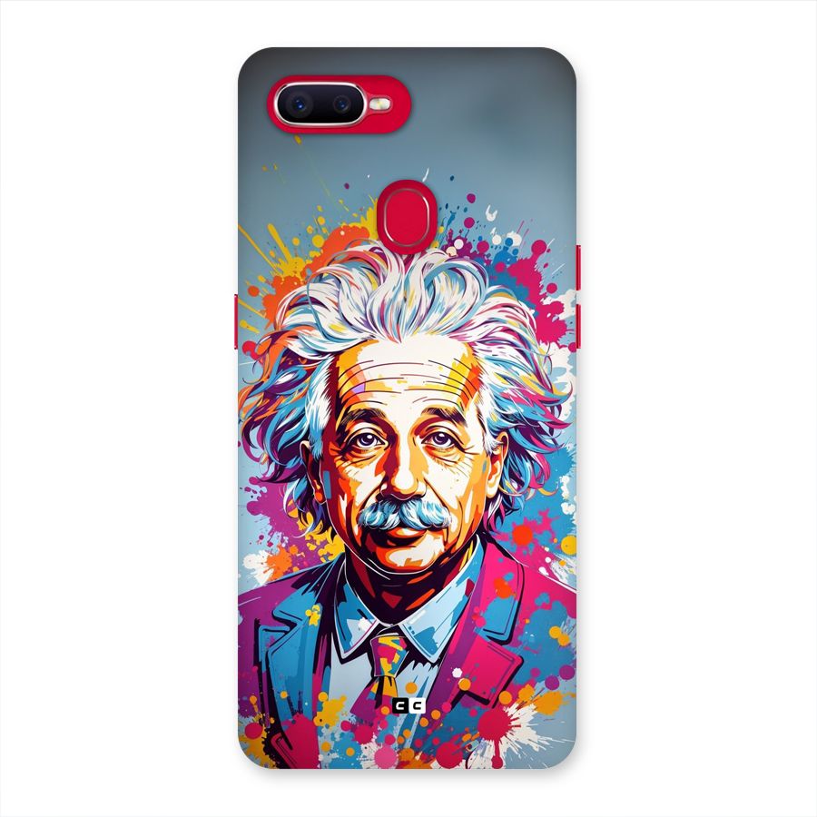 Einstein illustration Back Case for Oppo F9 Pro