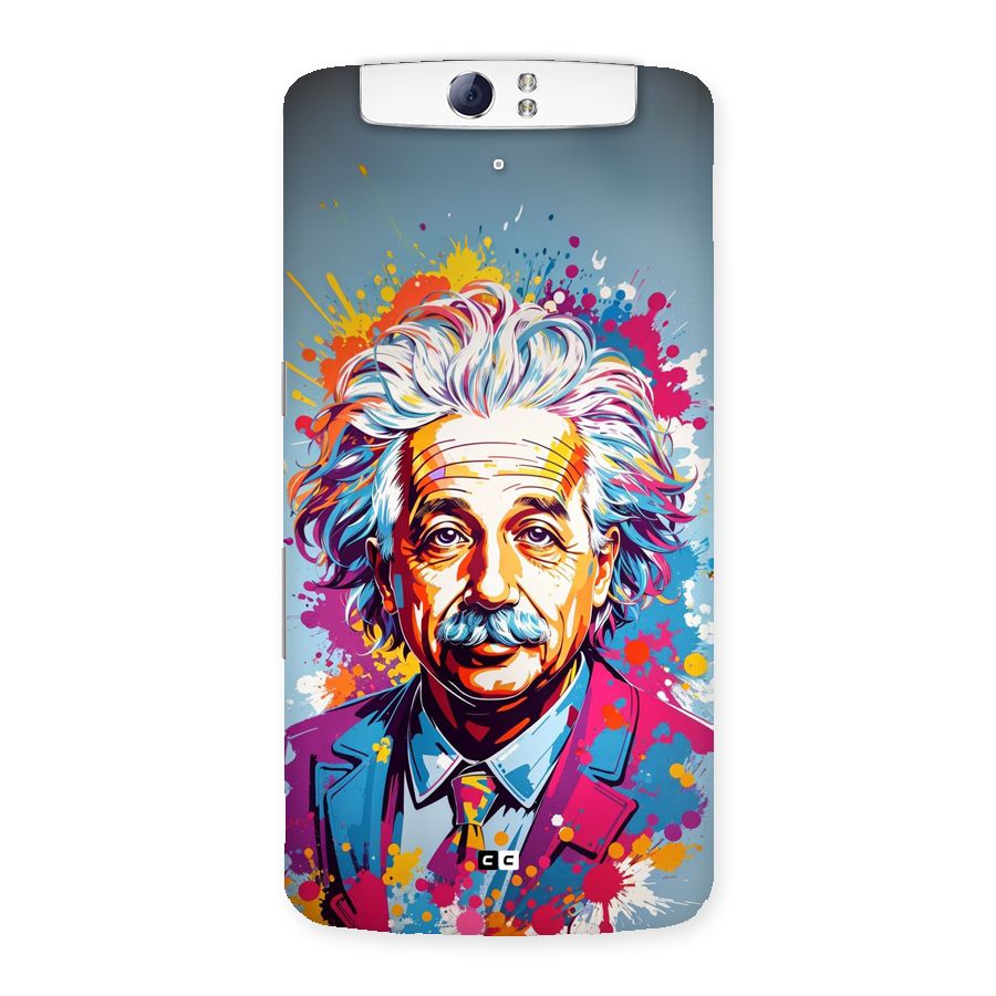Einstein illustration Back Case for Oppo N1