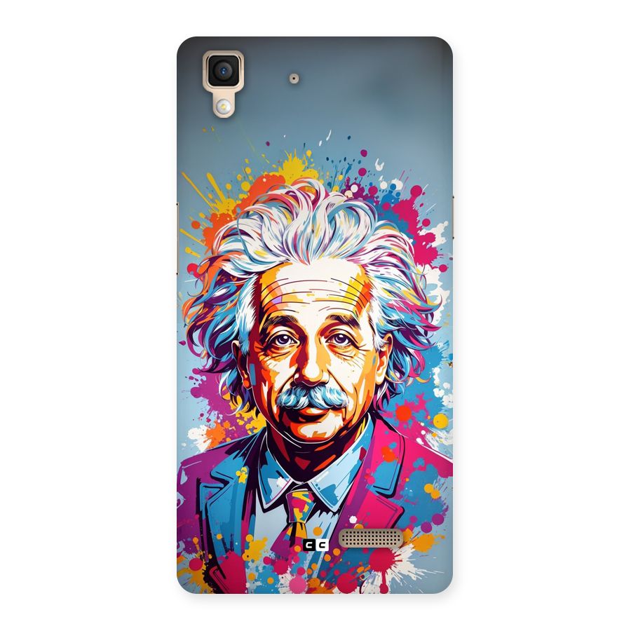 Einstein illustration Back Case for Oppo R7
