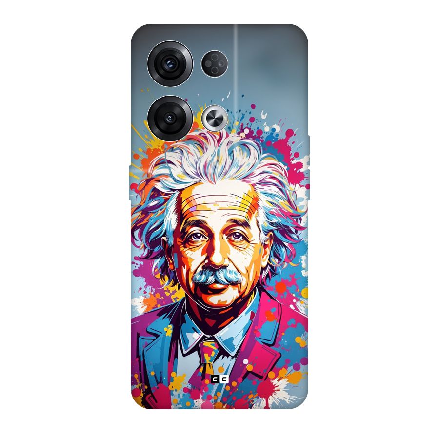 Einstein illustration Back Case for Oppo Reno8 Pro 5G