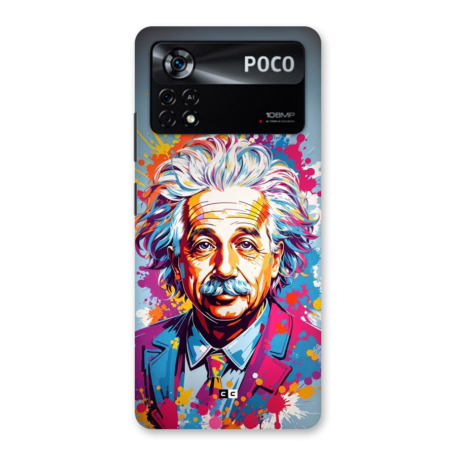 Einstein illustration Back Case for Poco X4 Pro 5G