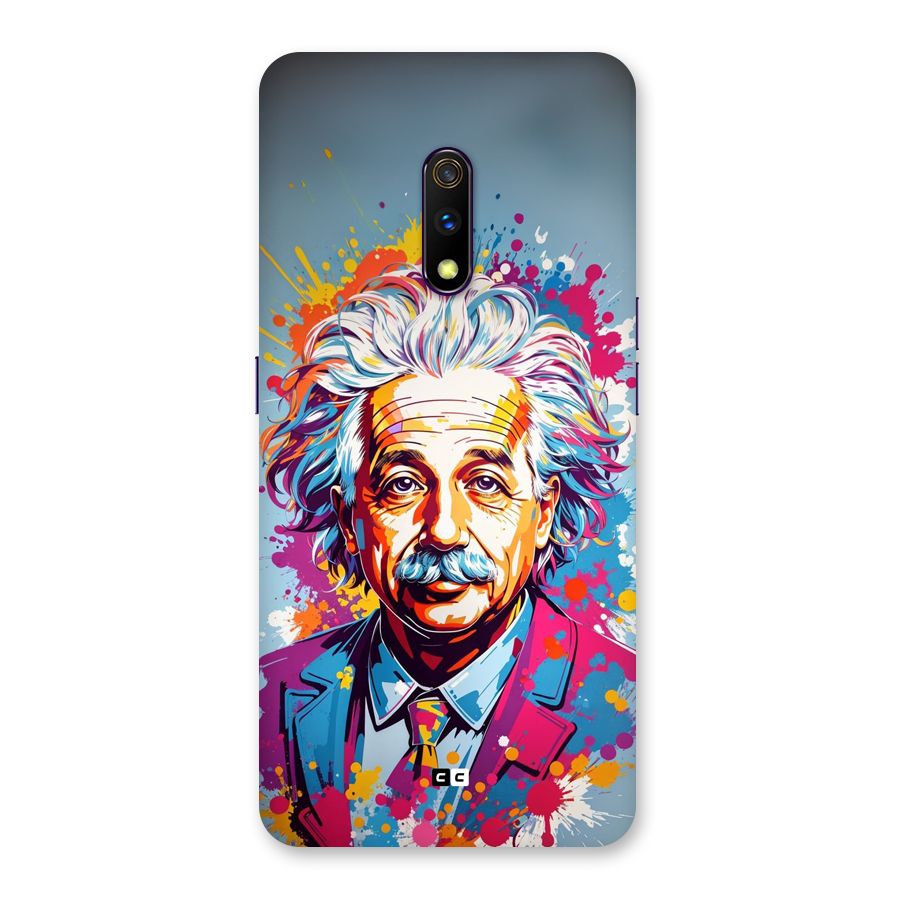 Einstein illustration Back Case for Realme X