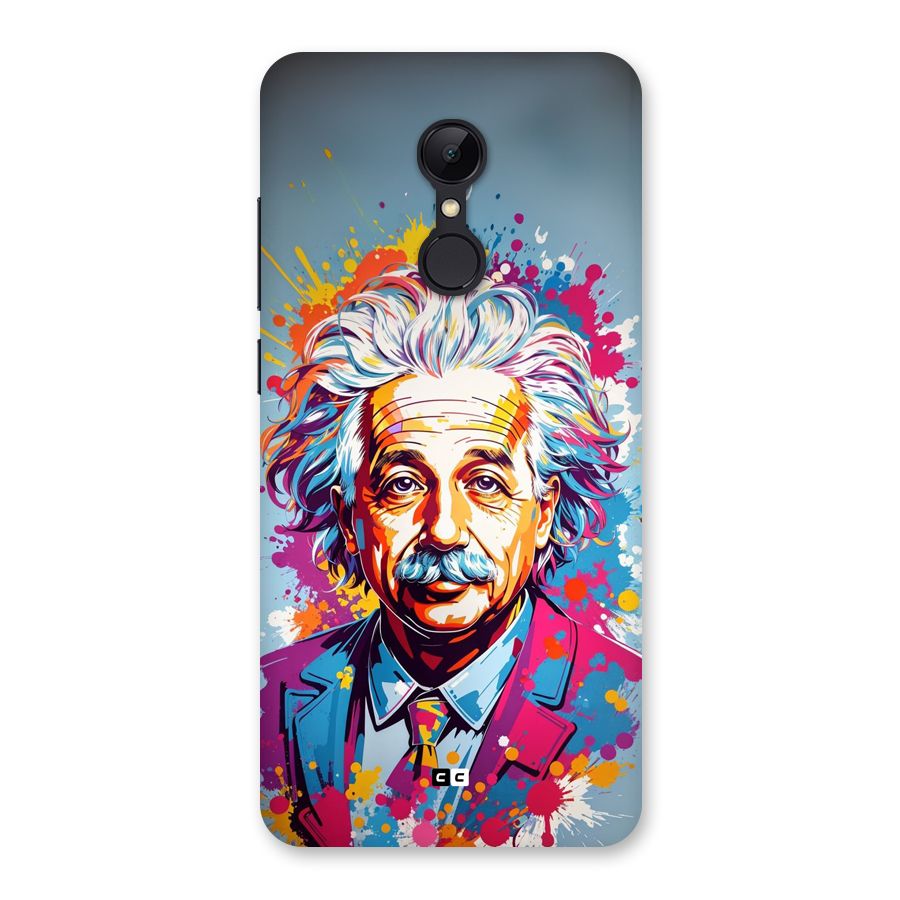 Einstein illustration Back Case for Redmi 5