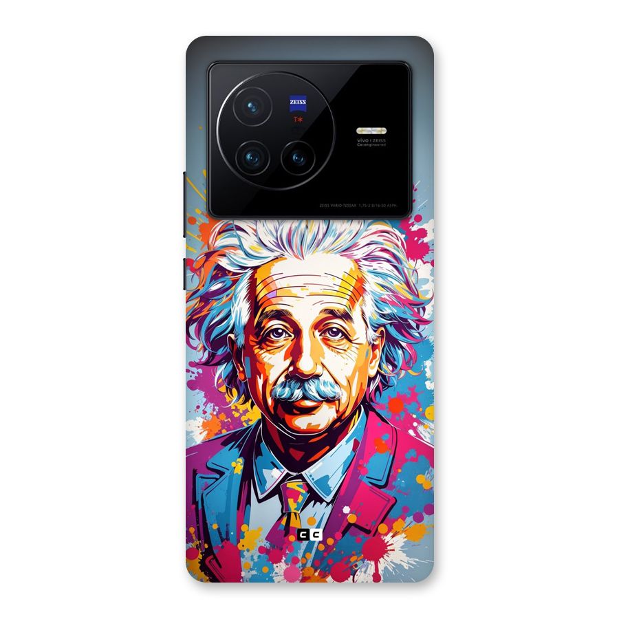 Einstein illustration Back Case for Vivo X80