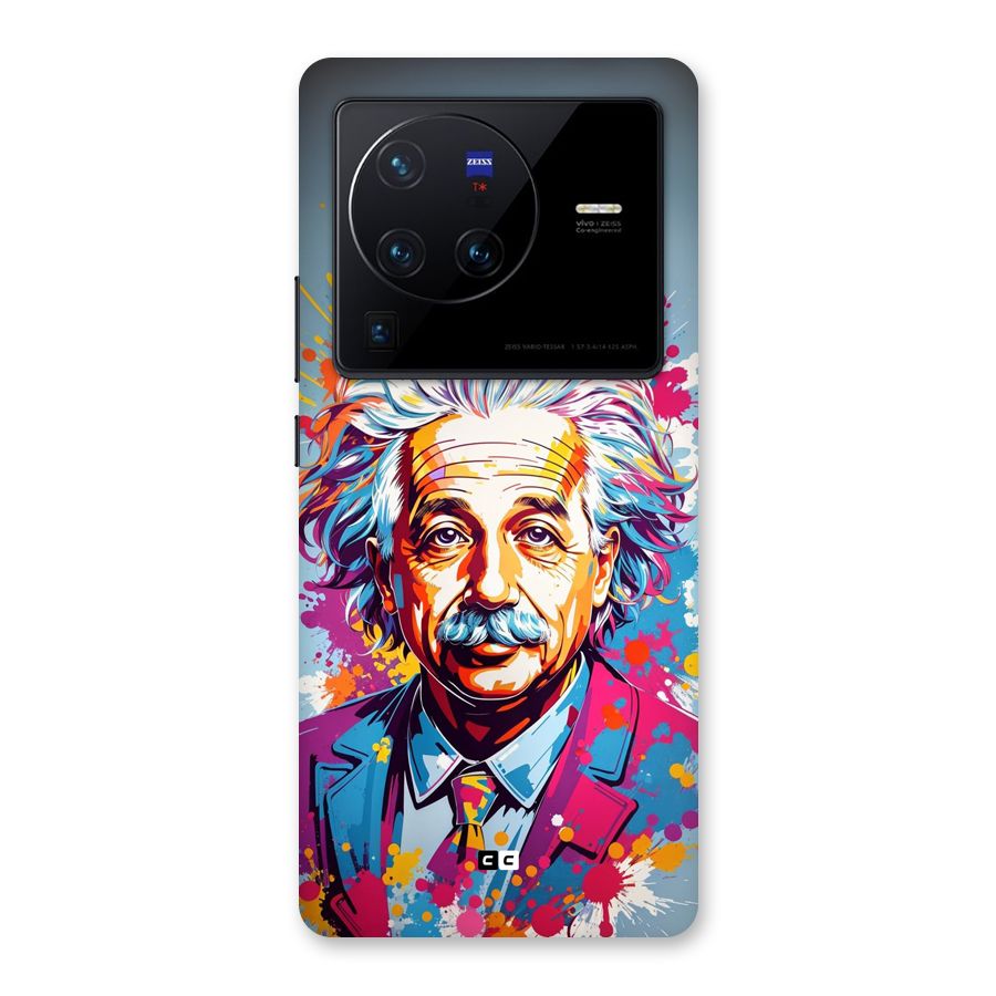 Einstein illustration Back Case for Vivo X80 Pro